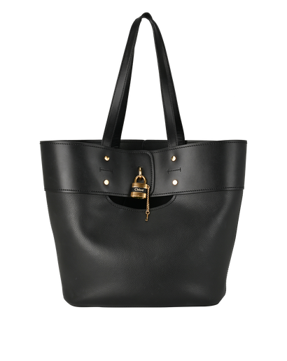 Aby Medium, &pound;450, Handbags, Black, Leather, Front view